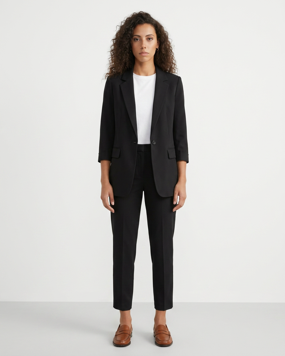 SuitLine — Women's Blazer and Cropped Trousers Set