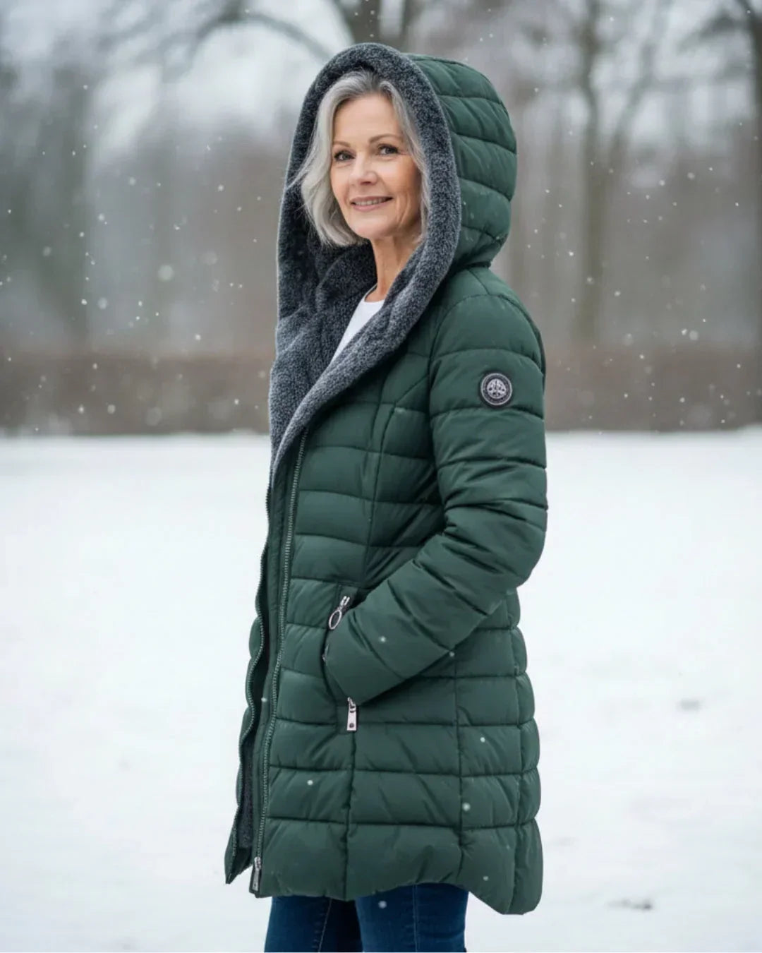Olivia™ – Insulated Winter Jacket with Sherpa Hood