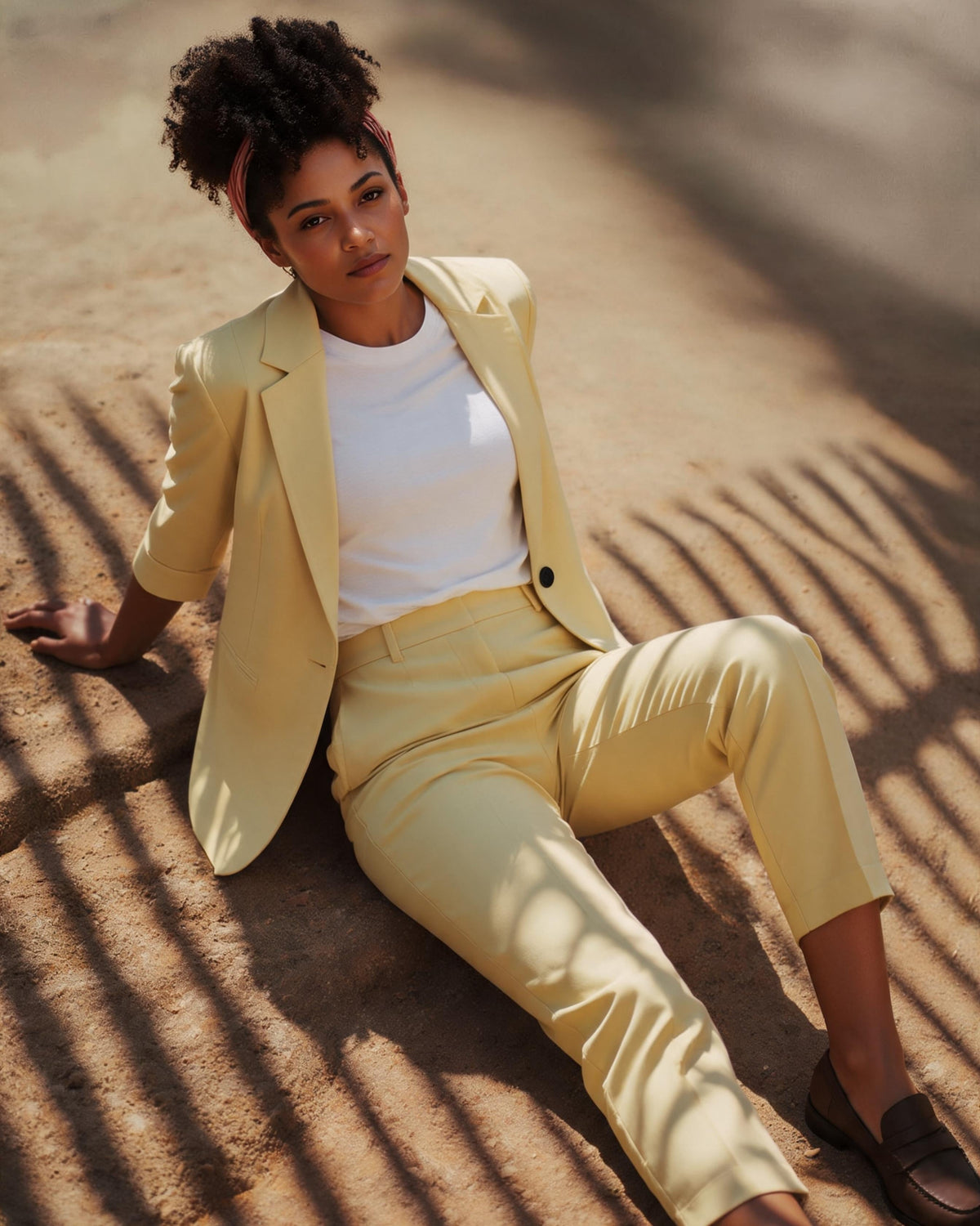 SuitLine — Women's Blazer and Cropped Trousers Set