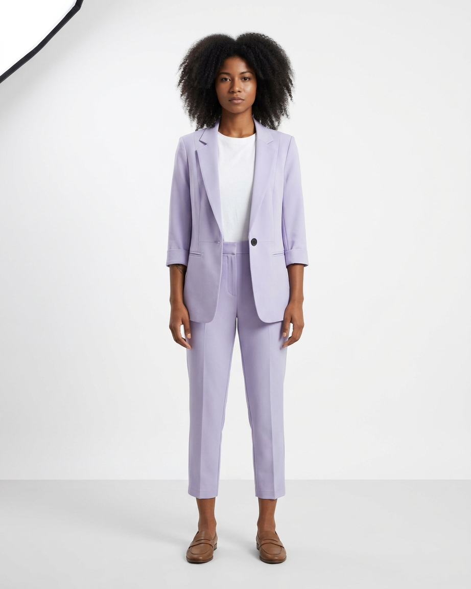 SuitLine — Women's Blazer and Cropped Trousers Set