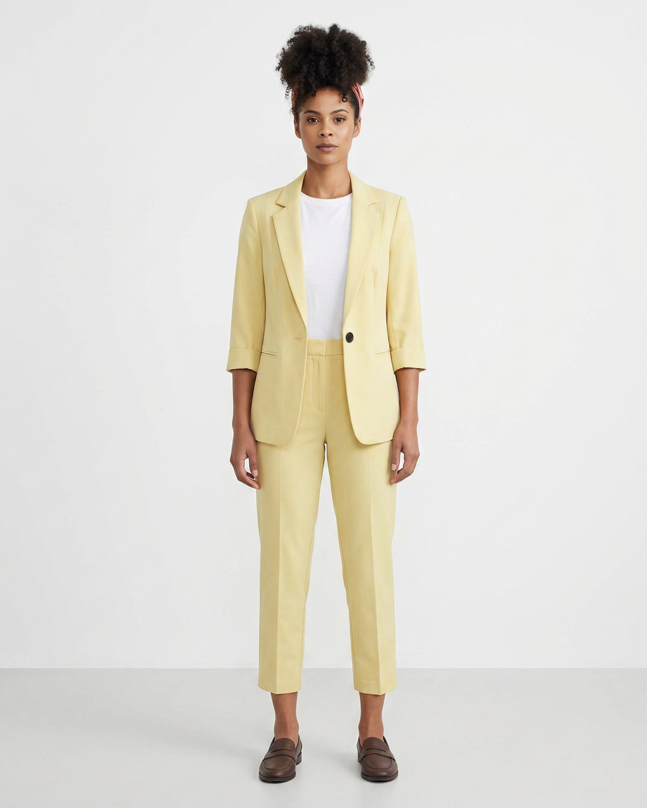 SuitLine — Women's Blazer and Cropped Trousers Set