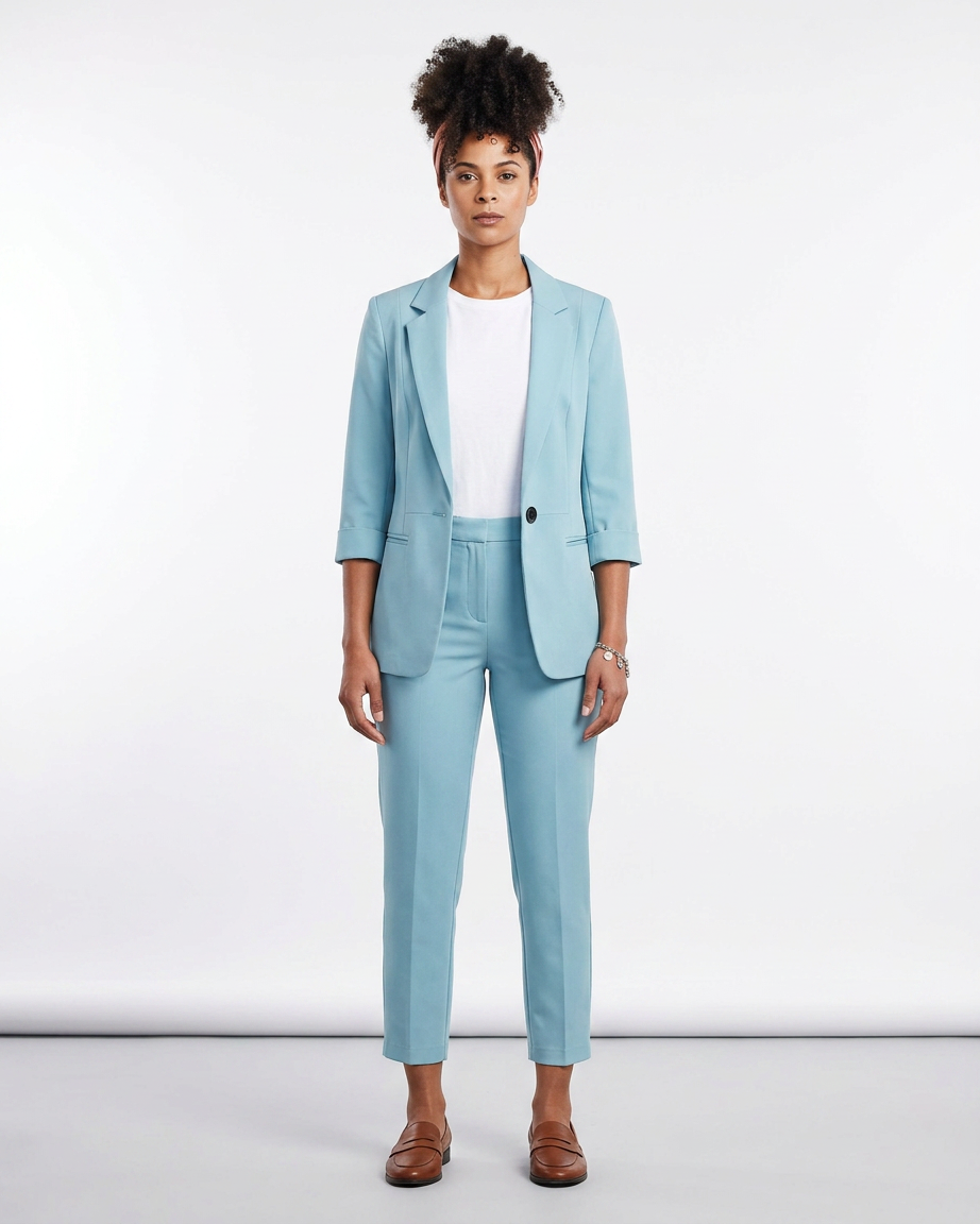 SuitLine — Women's Blazer and Cropped Trousers Set