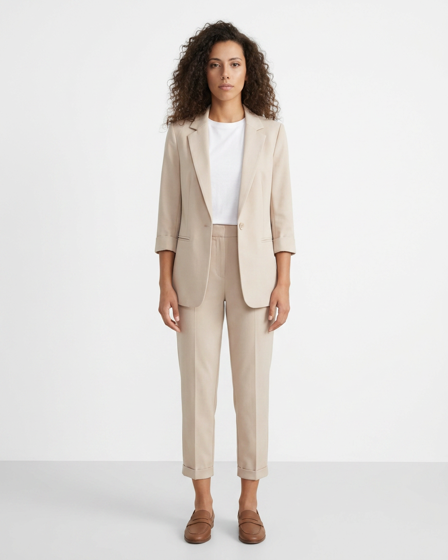 SuitLine — Women's Blazer and Cropped Trousers Set