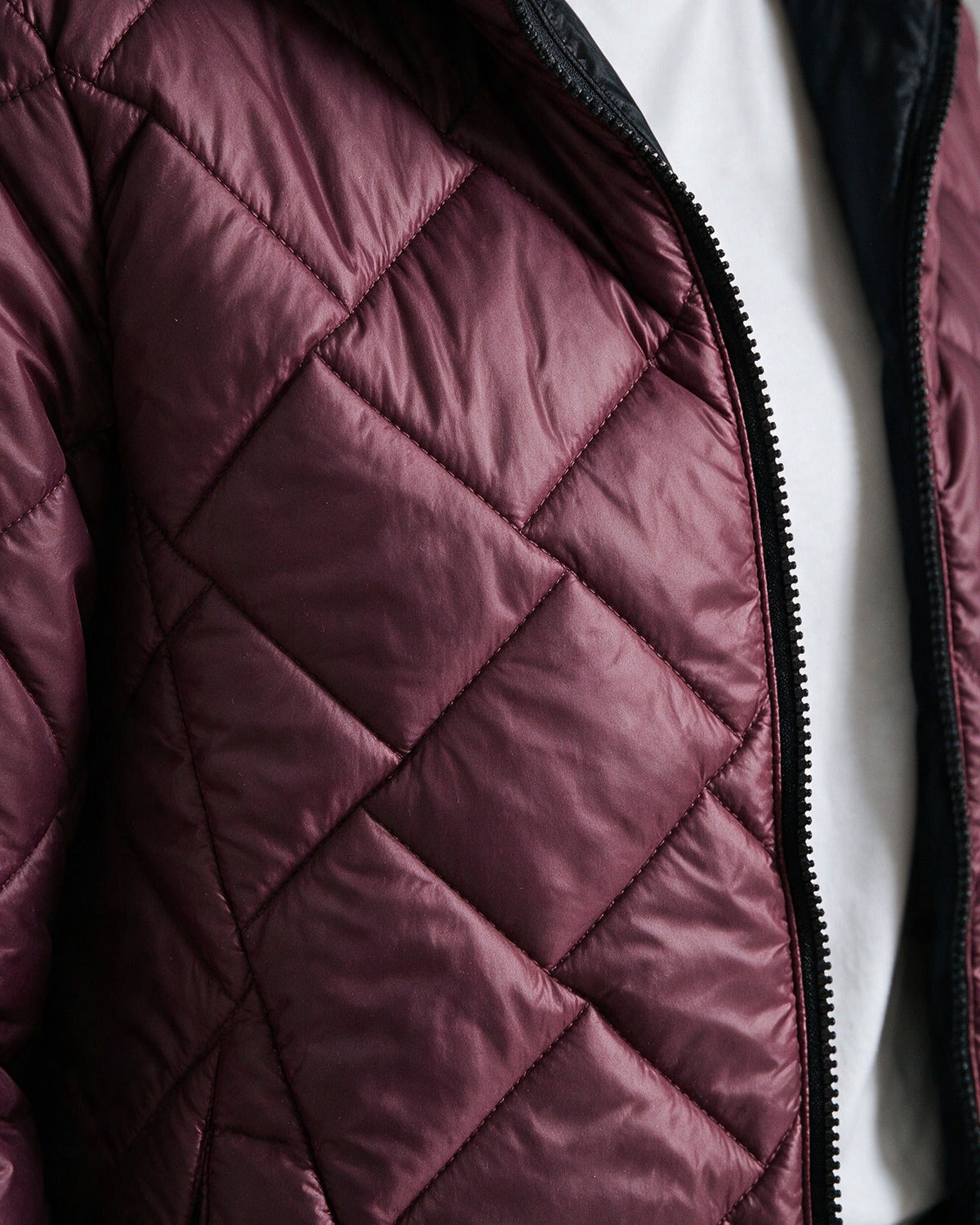 Ainsley — Women's Diamond-Quilted Puffer Jacket with Hood
